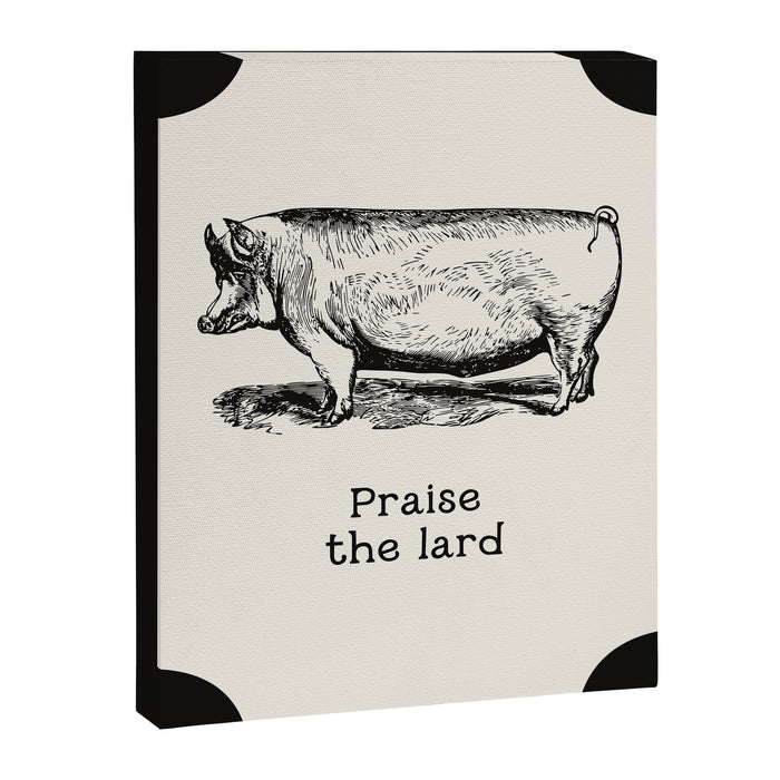 Praise the Lard Canvas Print Gallery Image 1