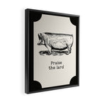 Praise the Lard Framed Canvas Print Gallery Image 2
