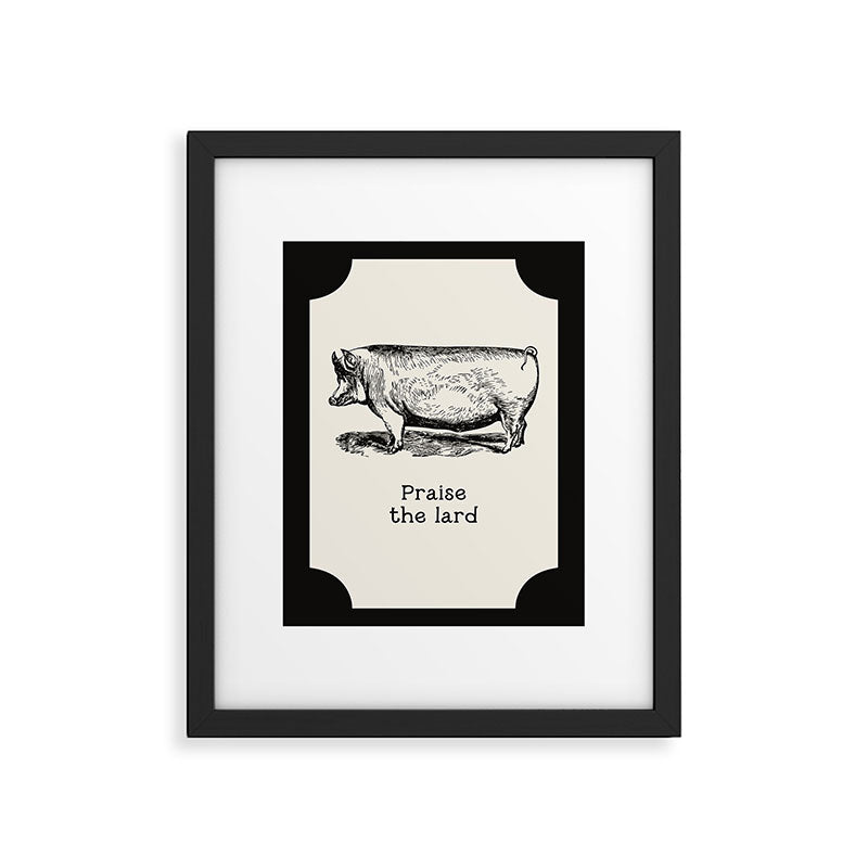 Praise the Lard Framed Art Print Gallery Image 5