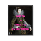 Queen of Fucking Everything - Feminist Framed Canvas Print Gallery Image 6