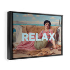 Relax Framed Canvas Print Gallery Image 2