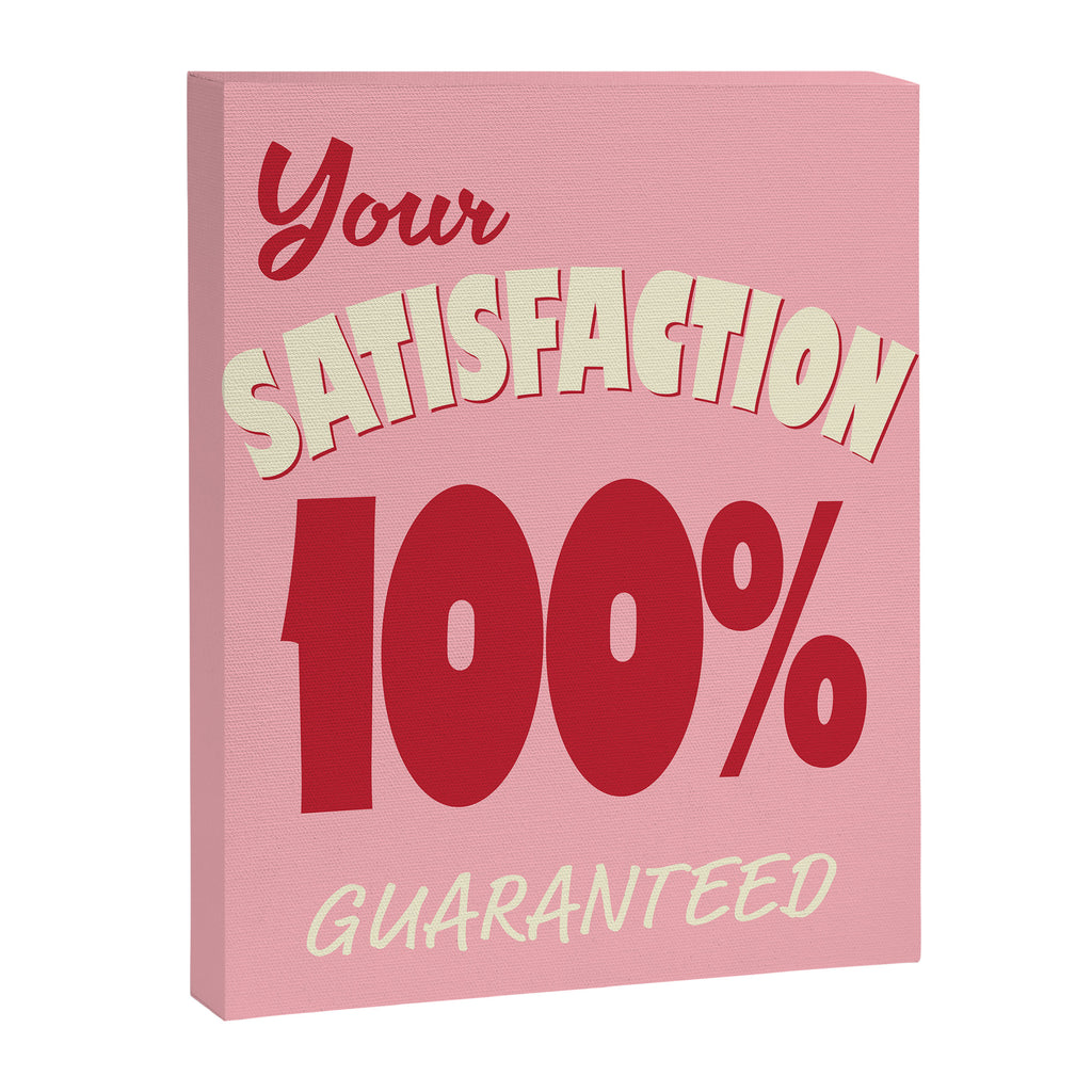 Satisfaction Guaranteed - Pink and Red Canvas Print Gallery Image 8