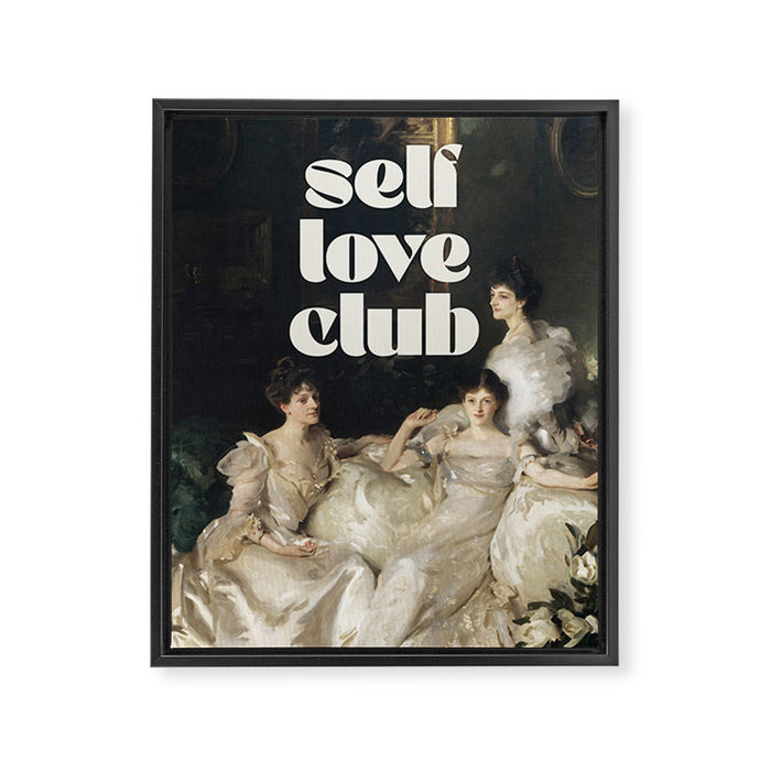 Self Love Club Framed Canvas Print Gallery Image 1
