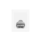 Shy Buddha - Black and White Photography Art Print Gallery Image 1