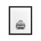 Shy Buddha - Black and White Photography Framed Art Print Gallery Image 5