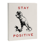 Stay Positive - Fun Dinosaur Canvas Print Gallery Image 6