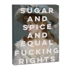 Sugar and Spice and Equal Fucking Rights - Feminist Canvas Print Gallery Image 6