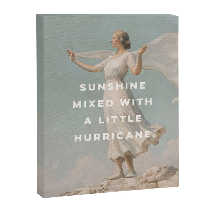 Sunshine Mixed With a Little Hurricane, Feminist Canvas Print Gallery Image 1