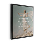 Sunshine Mixed With a Little Hurricane, Feminist Framed Canvas Print Gallery Image 2