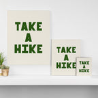 Take a Hike in Green and Beige Canvas Print Gallery Image 3
