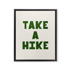 Take a Hike in Green and Beige Framed Canvas Print Gallery Image 6