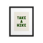 Take a Hike in Green and Beige Framed Art Print Gallery Image 5