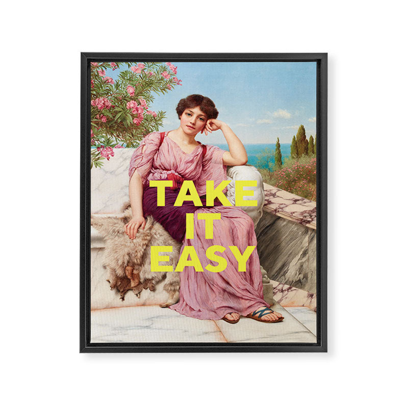 Take it Easy Framed Canvas Print Gallery Image 6