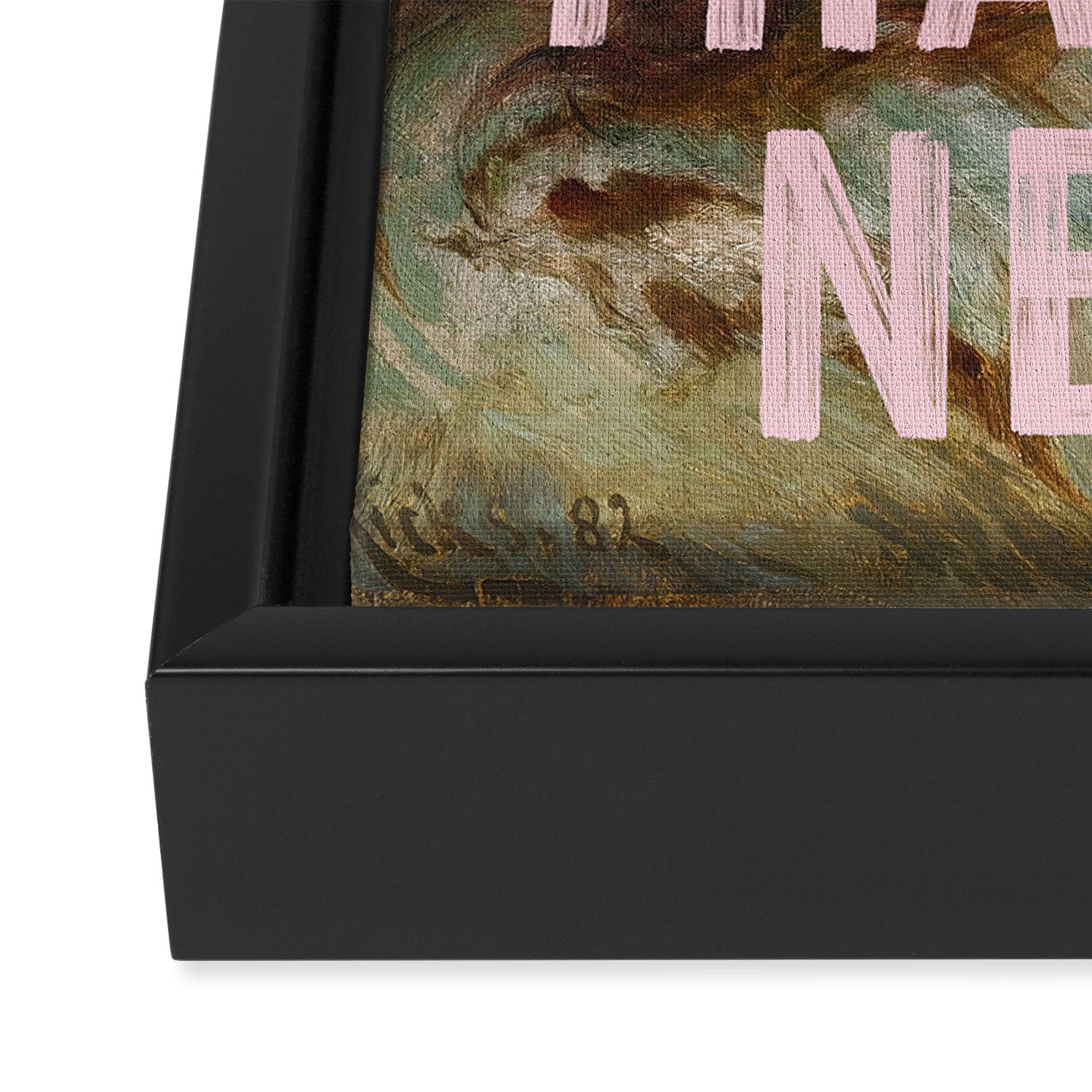 Thank U Next Framed Canvas Print Gallery Image 3