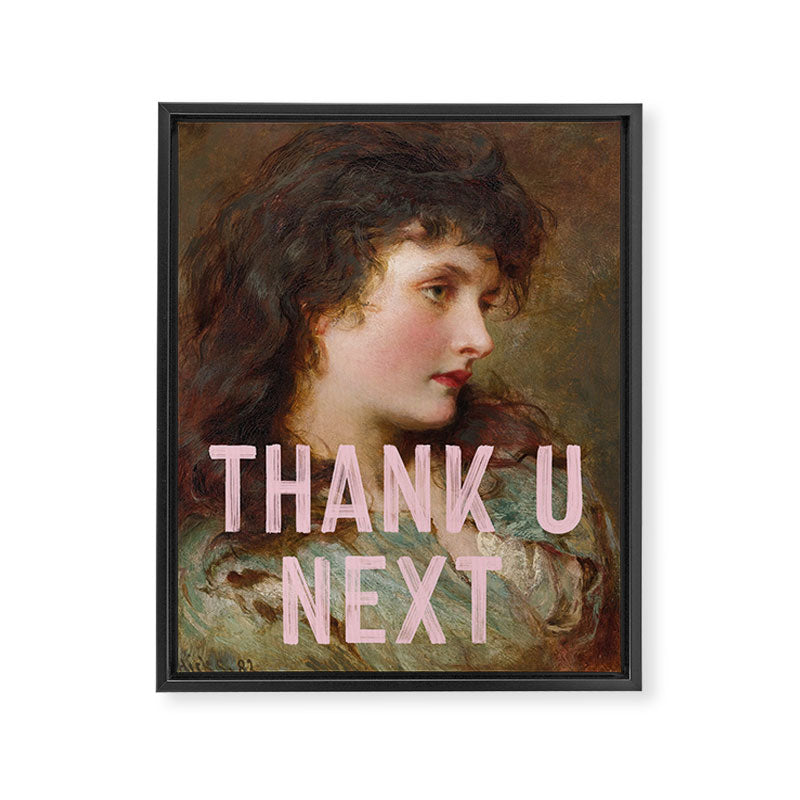 Thank U Next Framed Canvas Print Gallery Image 6