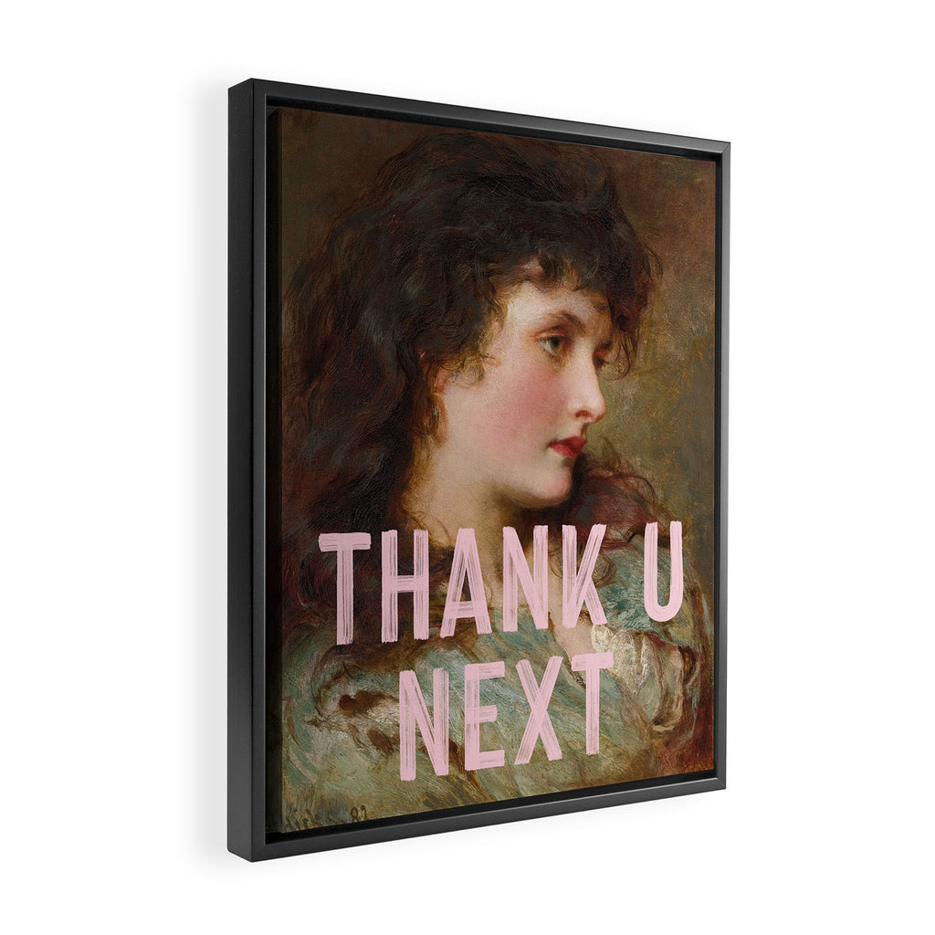 Thank U Next Framed Canvas Print Gallery Image 2