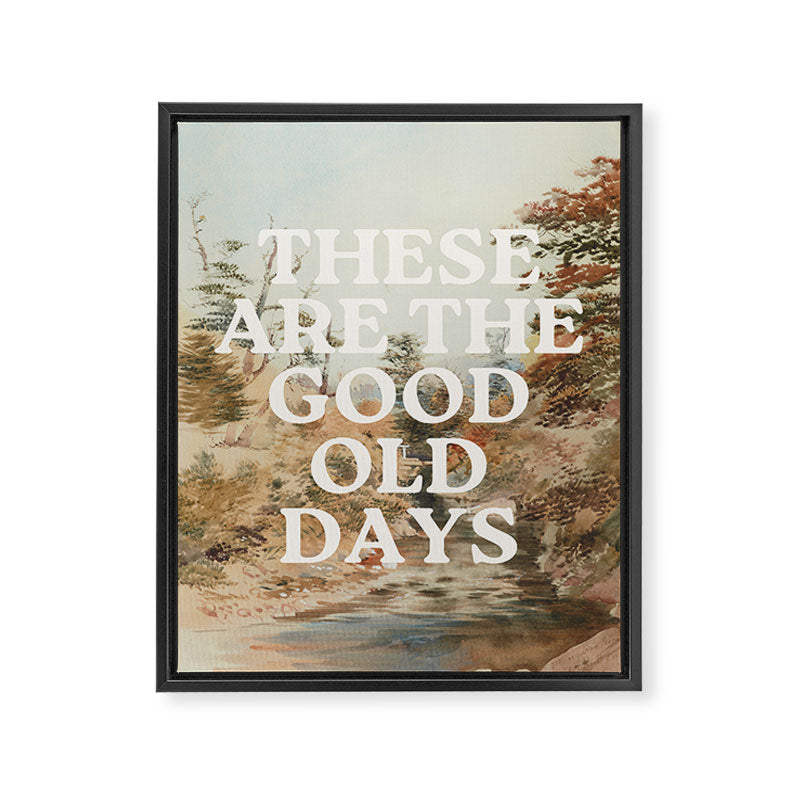 These Are The Good Old Days Framed Canvas Print Gallery Image 6