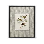 Three Wrens on a Branch Framed Canvas Print Gallery Image 6