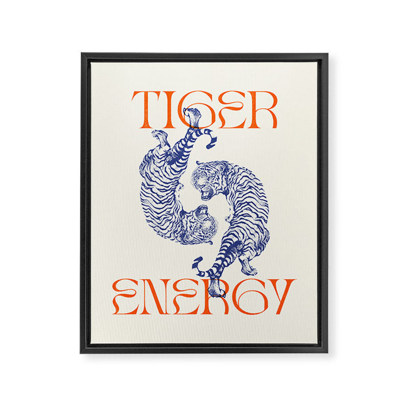 Tiger Energy Framed Canvas Print Gallery Image 6