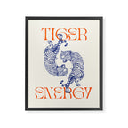 Tiger Energy Framed Canvas Print Gallery Image 6
