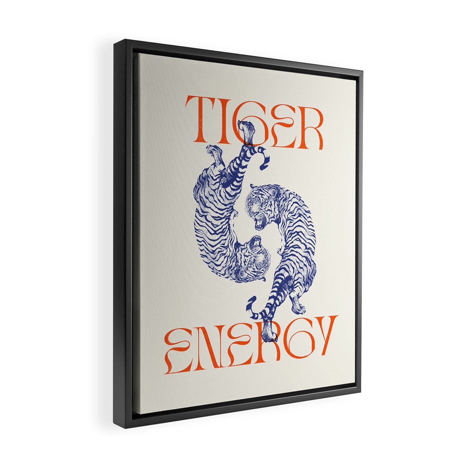 Tiger Energy Framed Canvas Print Gallery Image 2