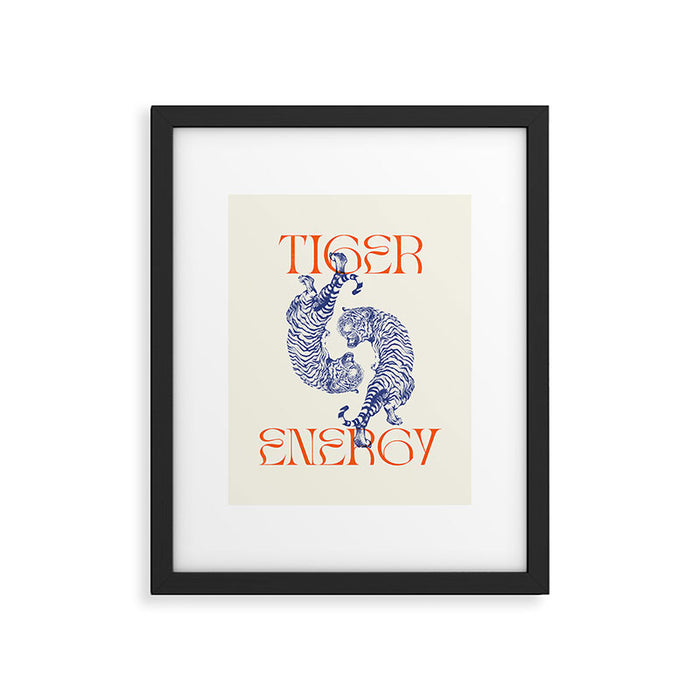Tiger Energy Framed Art Print Gallery Image 1