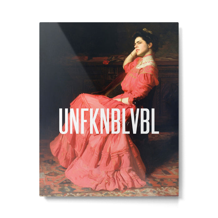 UNFKNBLVBL, Feminist Metal Print Gallery Image 1