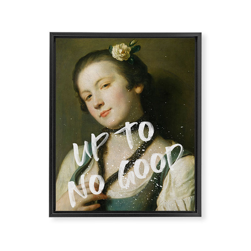 Up To No Good Framed Canvas Print Gallery Image 6
