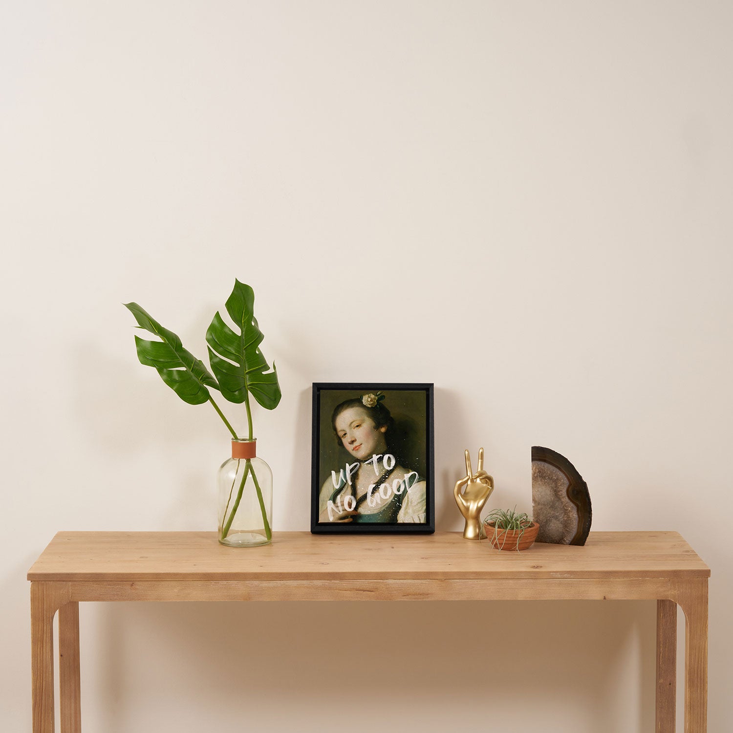 Up To No Good Framed Canvas Print Gallery Image 4