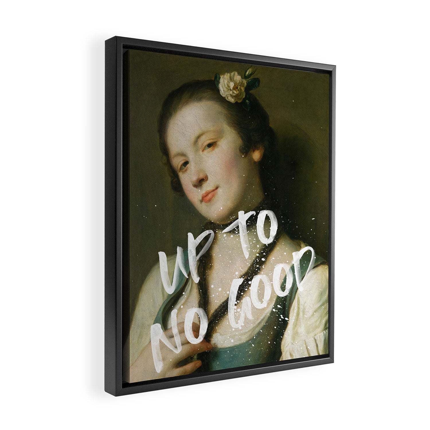 Up To No Good Framed Canvas Print Gallery Image 2
