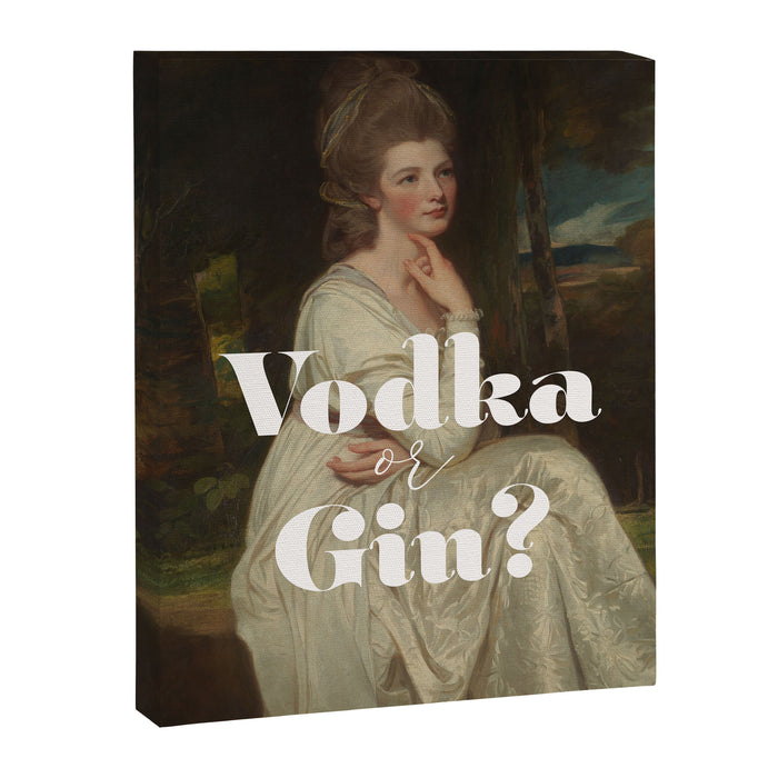Vodka or Gin? Cocktail Bar Canvas Print Gallery Image 1