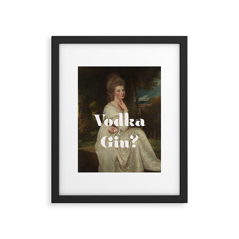 Vodka or Gin? Cocktail Bar Framed Art Print Gallery Image 5
