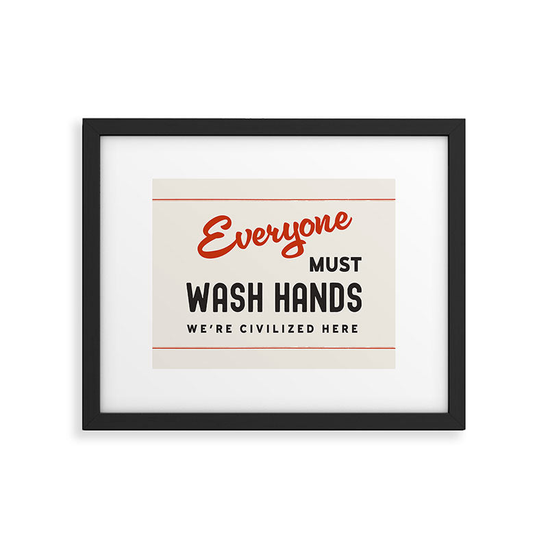 Wash Your Hands Framed Art Print Gallery Image 5