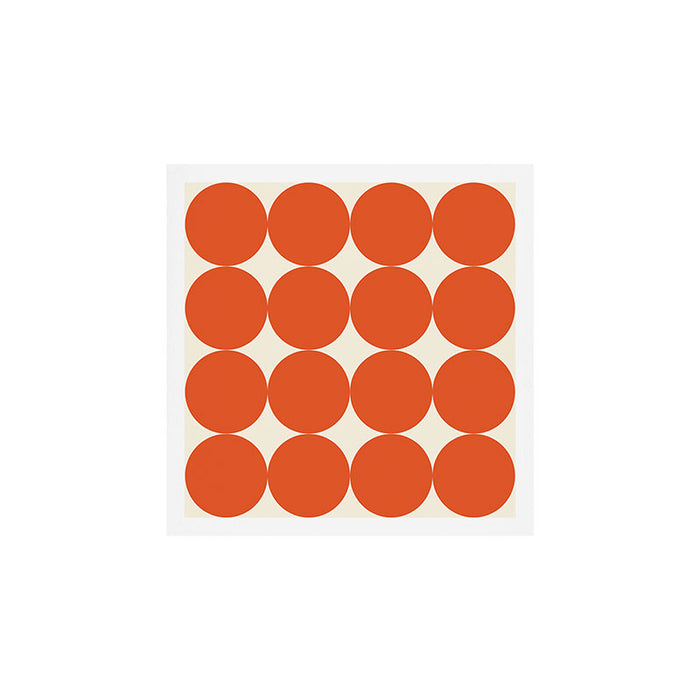 Whole Lotta Circles - Modern Retro Orange Geometric Pattern Art Print Gallery Image 1