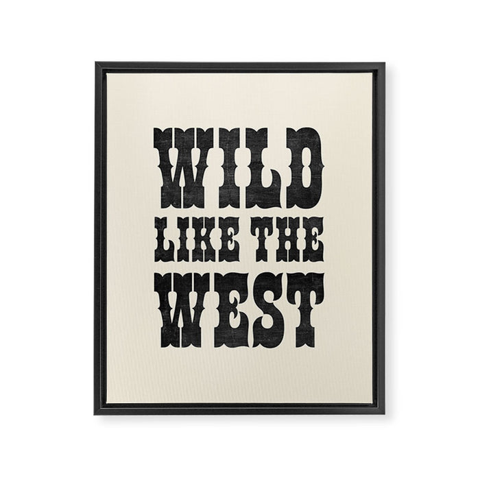 Wild Like The West Framed Canvas Print Gallery Image 1
