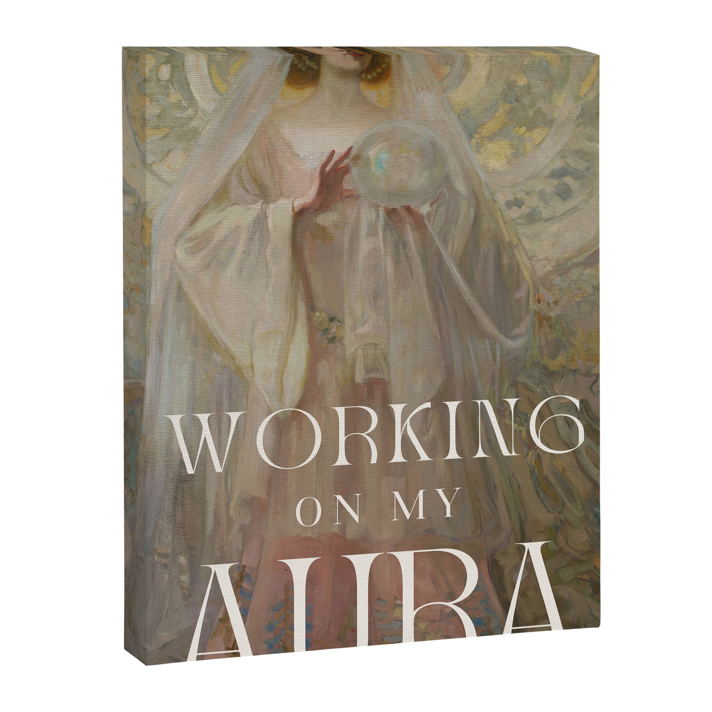 Working On My Aura Canvas Print Gallery Image 6