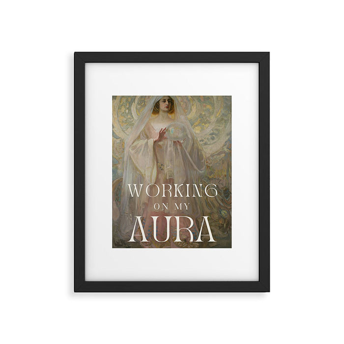 Working On My Aura Framed Art Print Gallery Image 1
