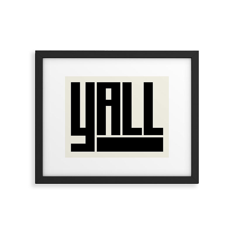 Y'All Framed Art Print Gallery Image 4