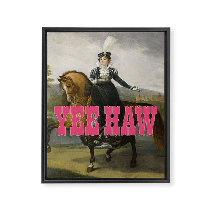 Yee Haw Framed Canvas Print Gallery Image 1