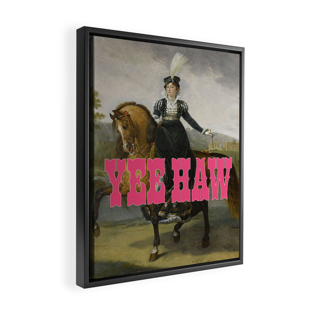Yee Haw Framed Canvas Print Gallery Image 2
