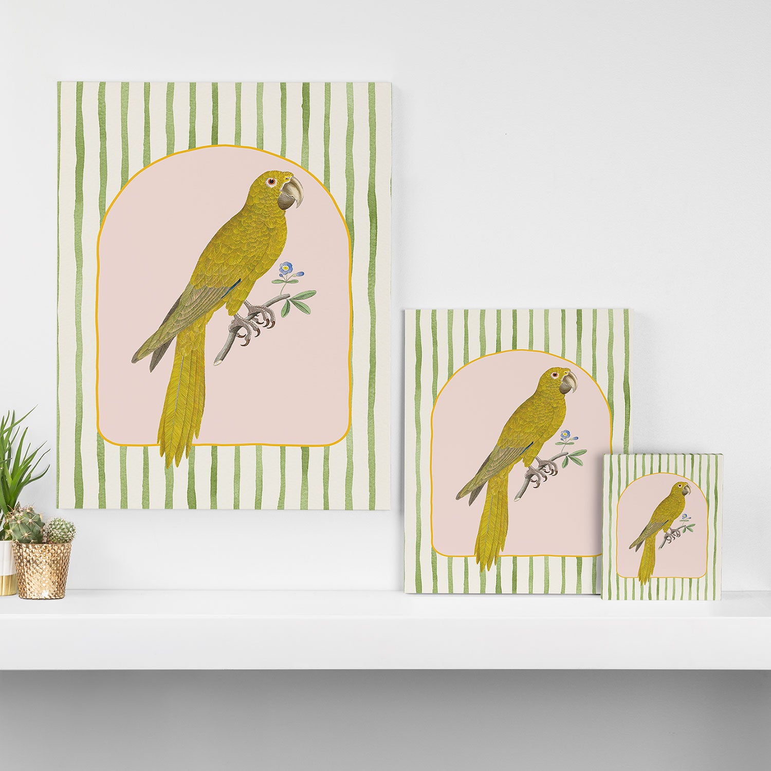 Yellow Parrot Canvas Print Gallery Image 3