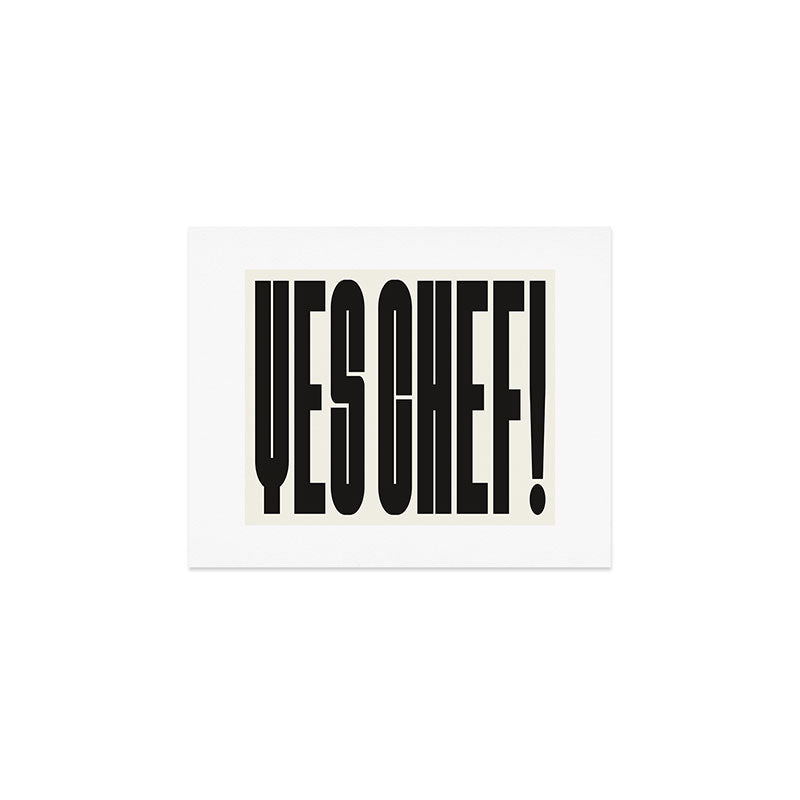 Yes Chef Art Print Gallery Image 1