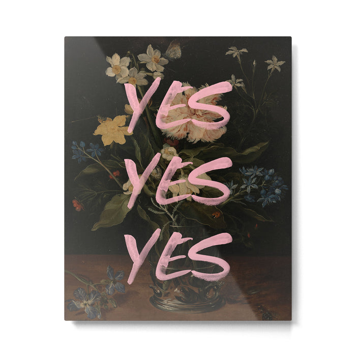 Yes Yes Yes Metal Print Gallery Image 1