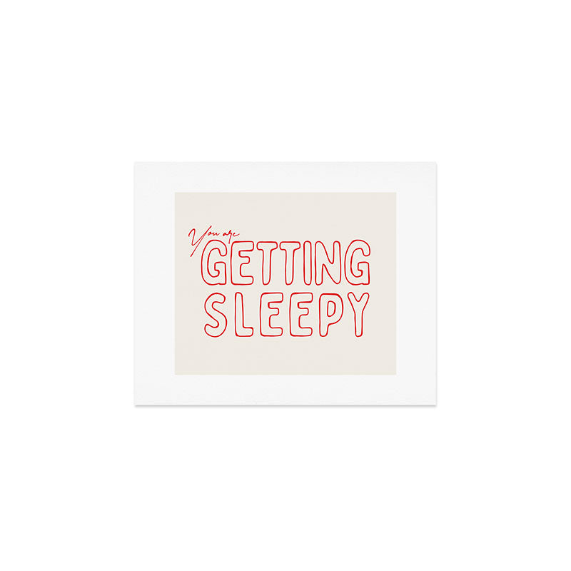 You Are Getting Sleepy - Red Art Print Gallery Image 1