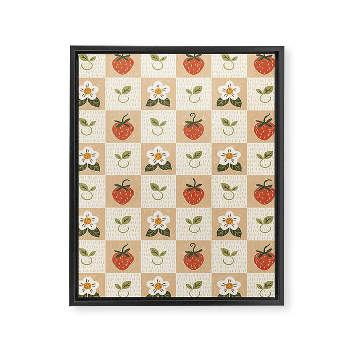 Cottage Strawberries Framed Canvas Print Gallery Image 1
