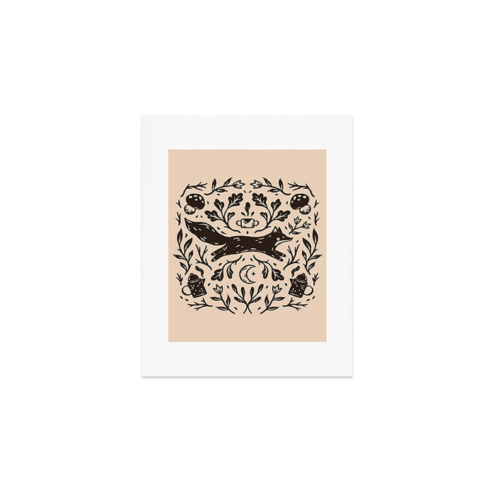 Cozy Night Fox Art Print Gallery Image 1