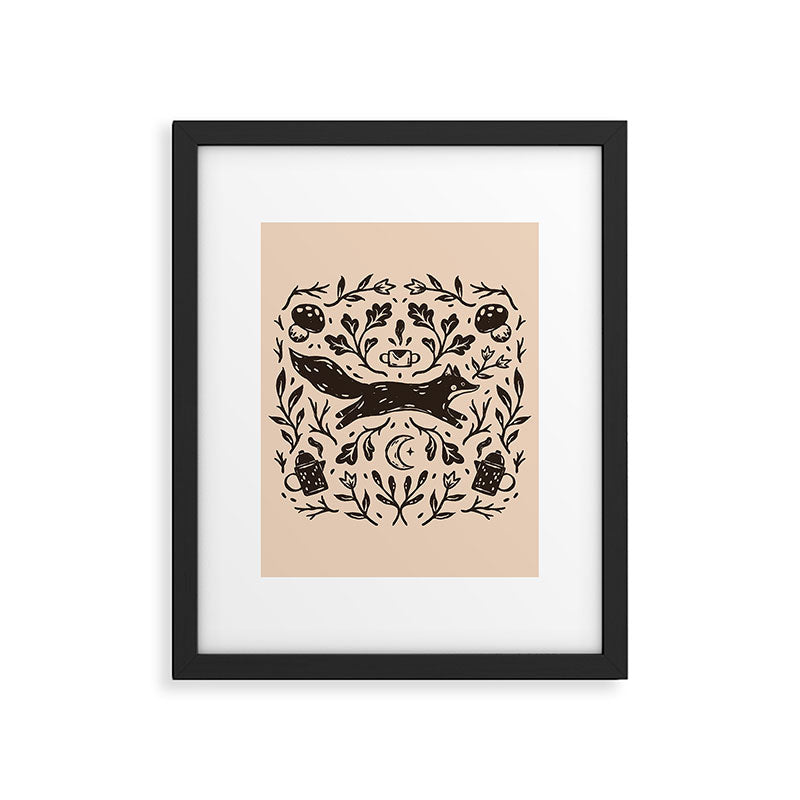 Cozy Night Fox Framed Art Print Gallery Image 6