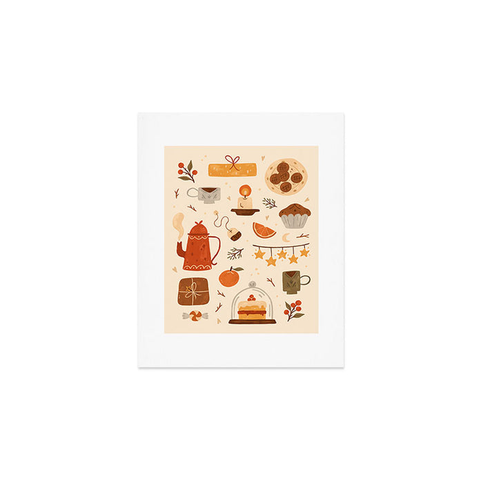 Festive Tea Time Art Print Gallery Image 1
