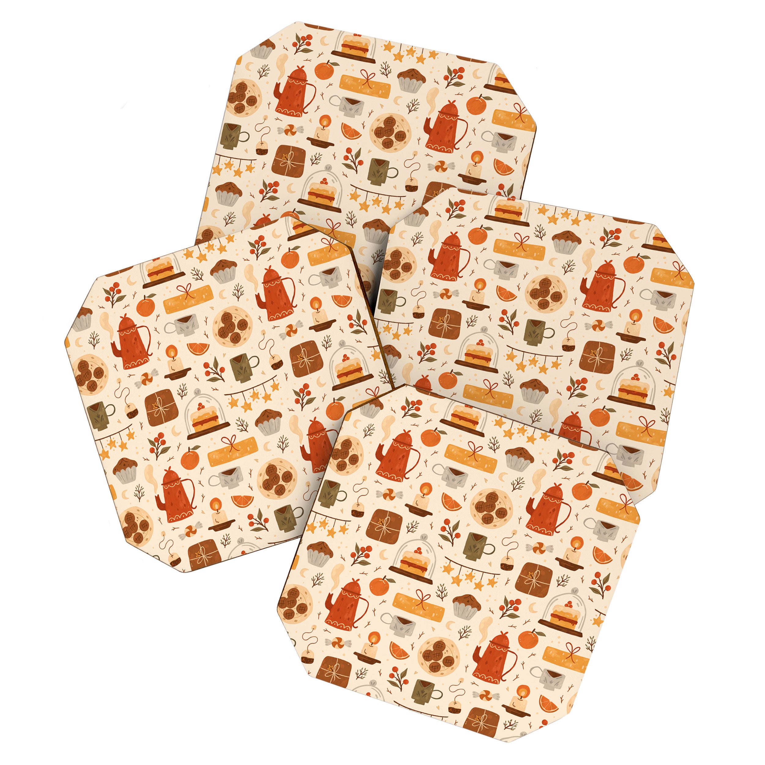 Festive Tea Time Coaster Gallery Image 1