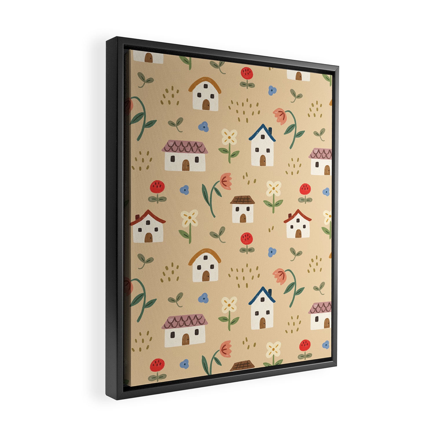Flower Neighbors Framed Canvas Print Gallery Image 2
